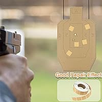 Vista 3 de Target Pasters - Calcomanías autoadhesivas de tiro de 0.87 pulgadas, parches de reparación de objetivos de cartón, ideales para prácticas USPSA/IPSC
