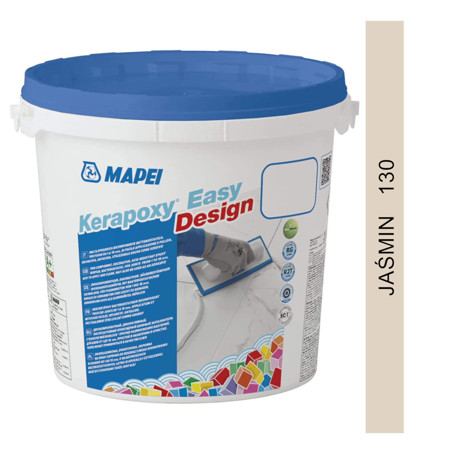 MAPEI Kerapoxy Easy Design 130 JASMINE 3 kg - Coulis époxy décoratif résistant aux acides et à deux composants