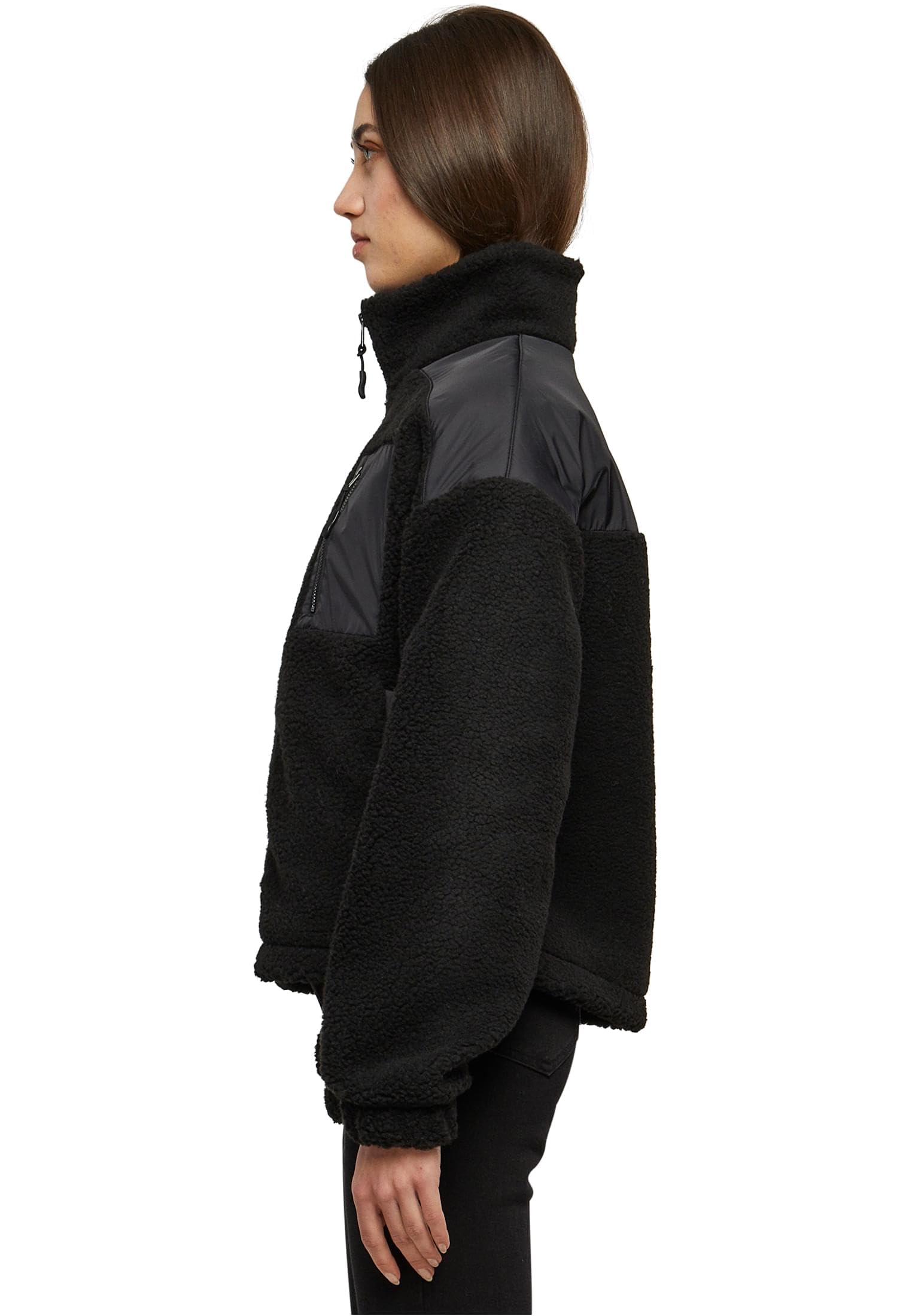 Urban Classics Damen Ladies Sherpa Mix Jacket