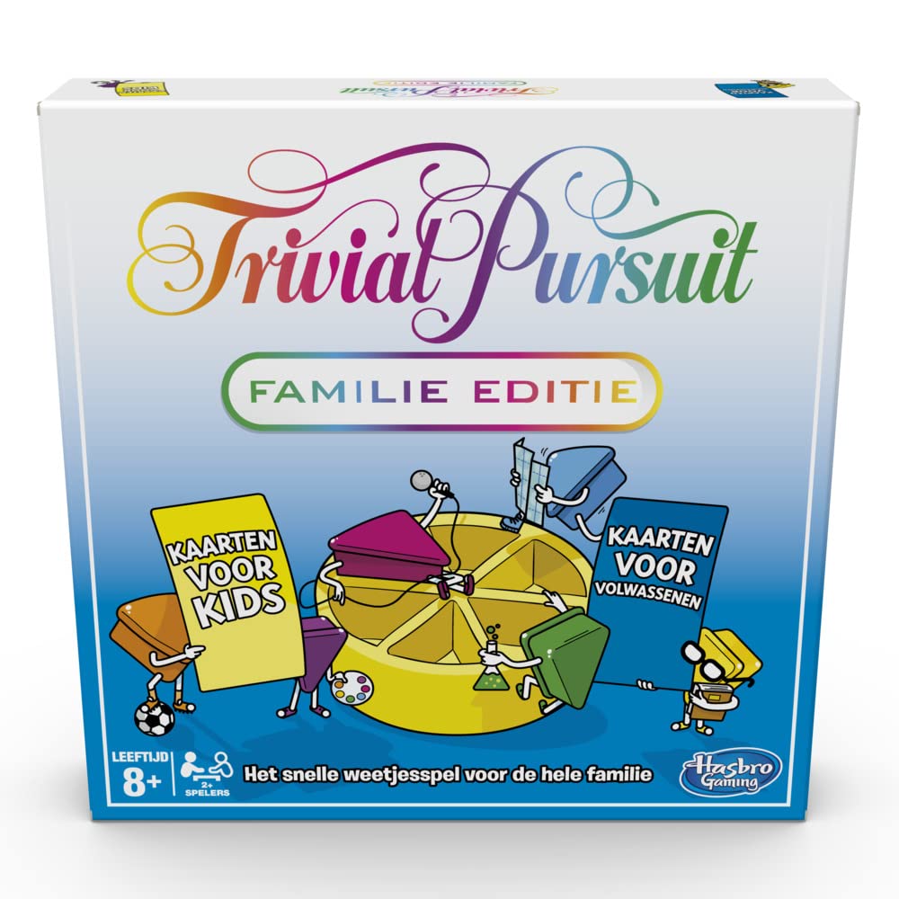 Trivial Pursuit edición Familiar, Juego de Mesa Noche de Juegos en Familia, Juego de cuestionario, a Partir de 8 años (versión Holandesa)