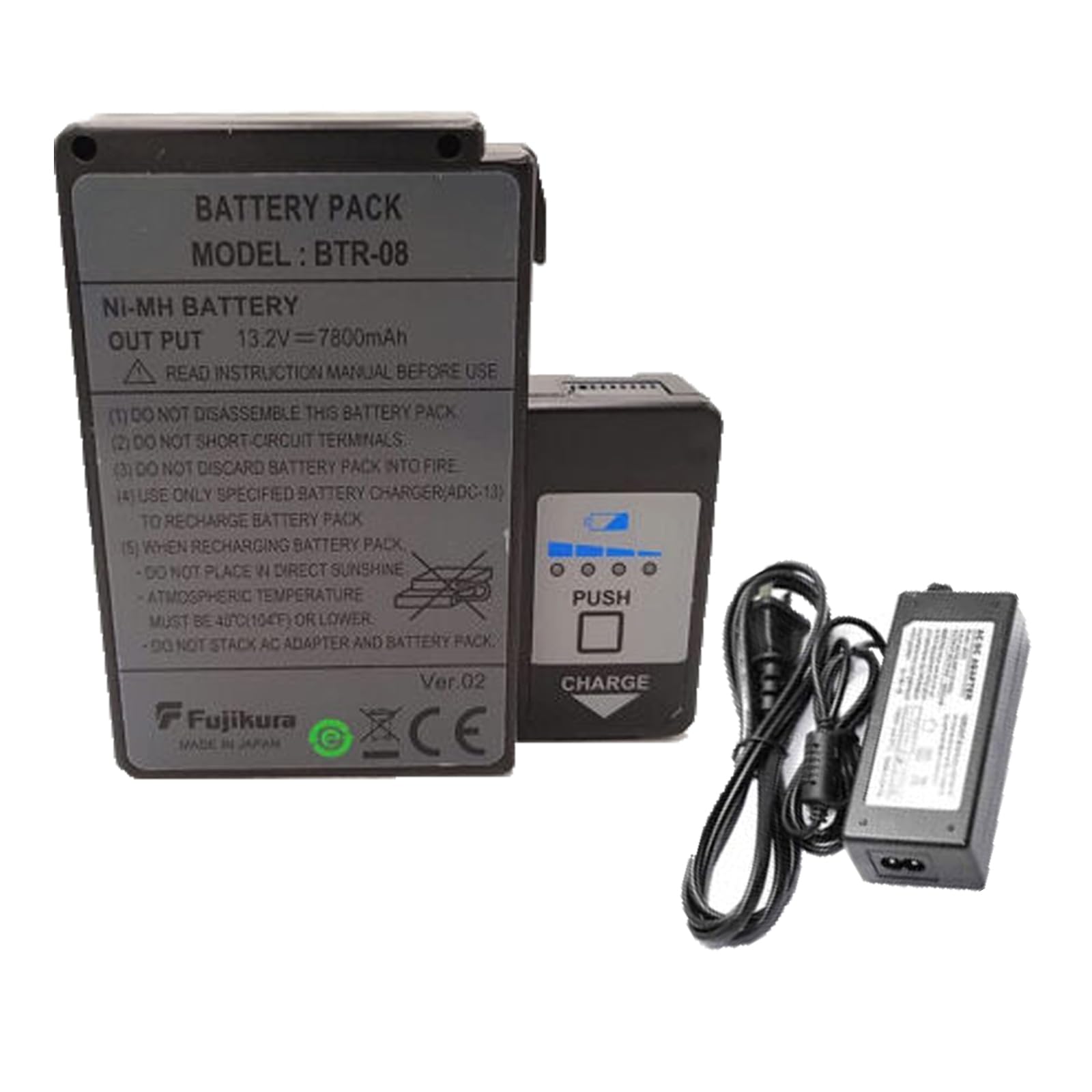 2 in 1 BTR-08 Battery 7800mAh with Charger for Fujikura 2 in 1 BTR-08 Battery 7800mAh with Charger for Fujikura