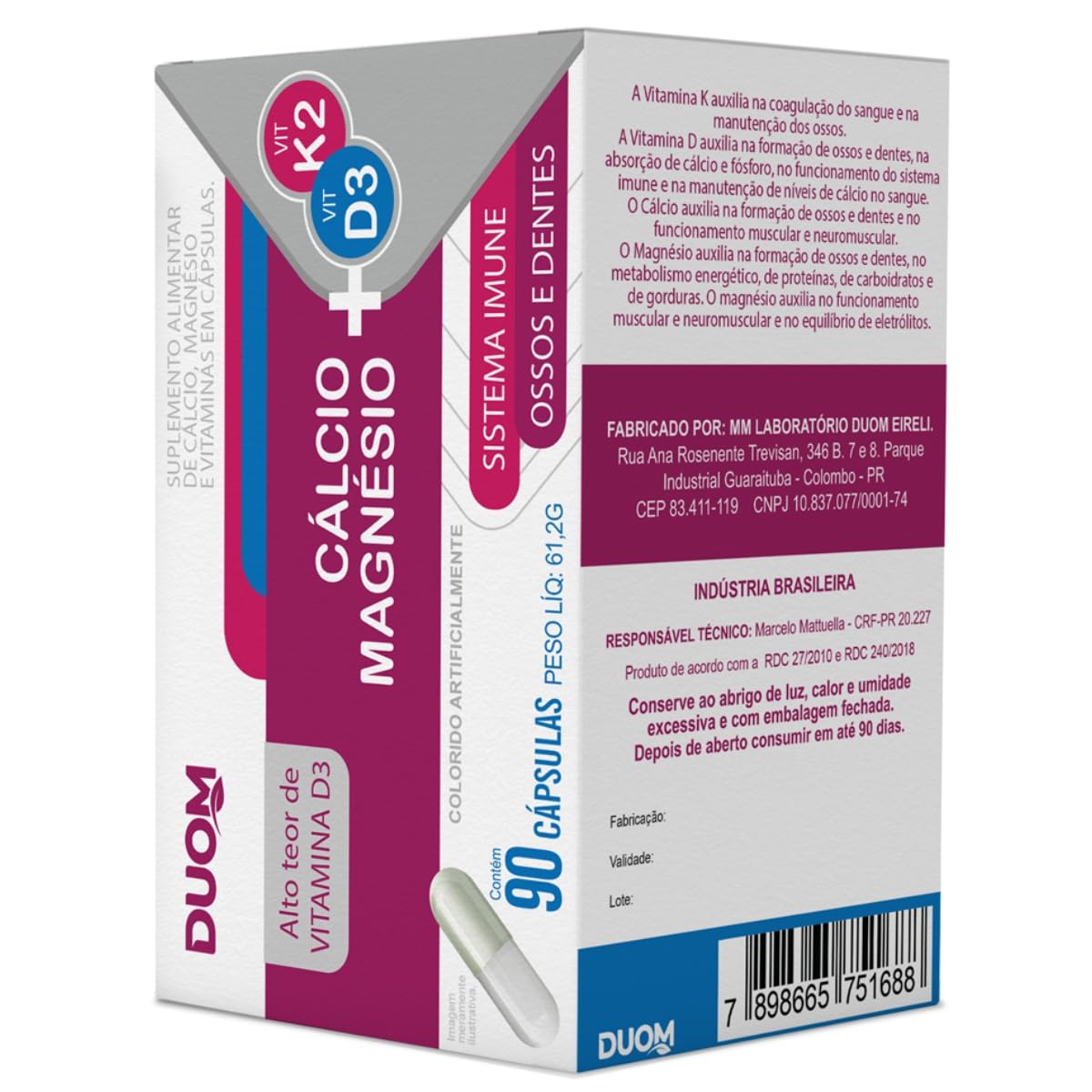 Duom, KIT 5 CÁLCIO + MAGNÉSIO + VITAMINAS K2 E D3 COM 90 CÁPSULAS CADA TOTAL: 450 CÁPSULAS – DUOM em promoção! Veja a oferta e mais achadinhos de Vitaminas & Suplementos 7 Hoje é o melhor dia para comprar Duom, KIT 5 CÁLCIO + MAGNÉSIO + VITAMINAS K2 E D3 COM 90 CÁPSULAS CADA TOTAL: 450 CÁPSULAS – DUOM com aquele preço maroto! Promoção! Aproveite a oferta! 7