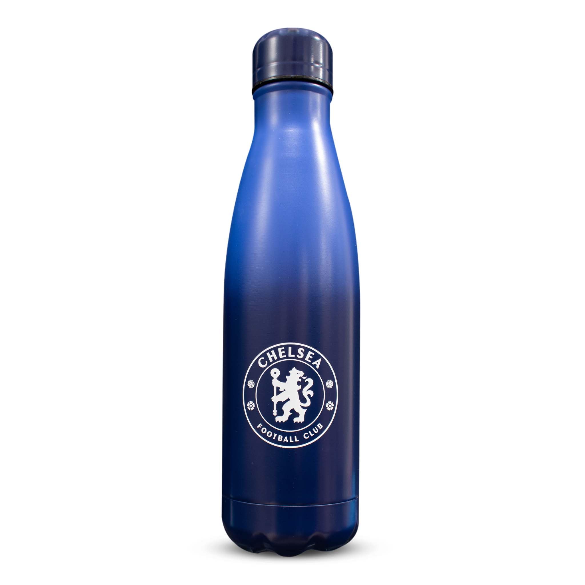 Hy-Pro 500ml Stainless Steel Thermal Fade Bottle Officially Licensed Chelsea F.C. 500ml Bottle, Blue, 1000 ml