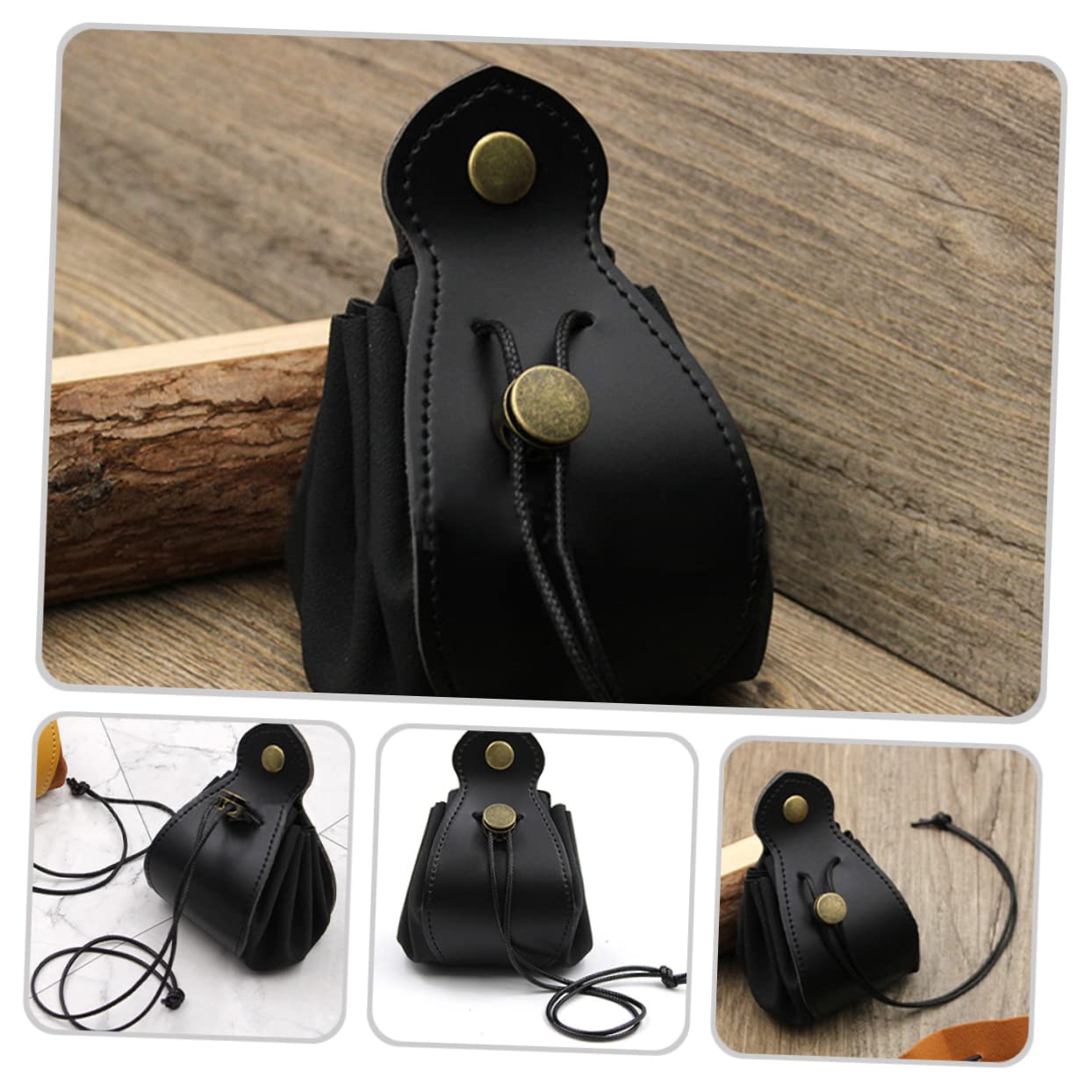 TOYANDONA 4pezzi Borsa Porta Dadi Pelle Organizer Pratico Per Giochi e Gioielli Sacchetto Anti-usura Compatto e Facile Da Pulire