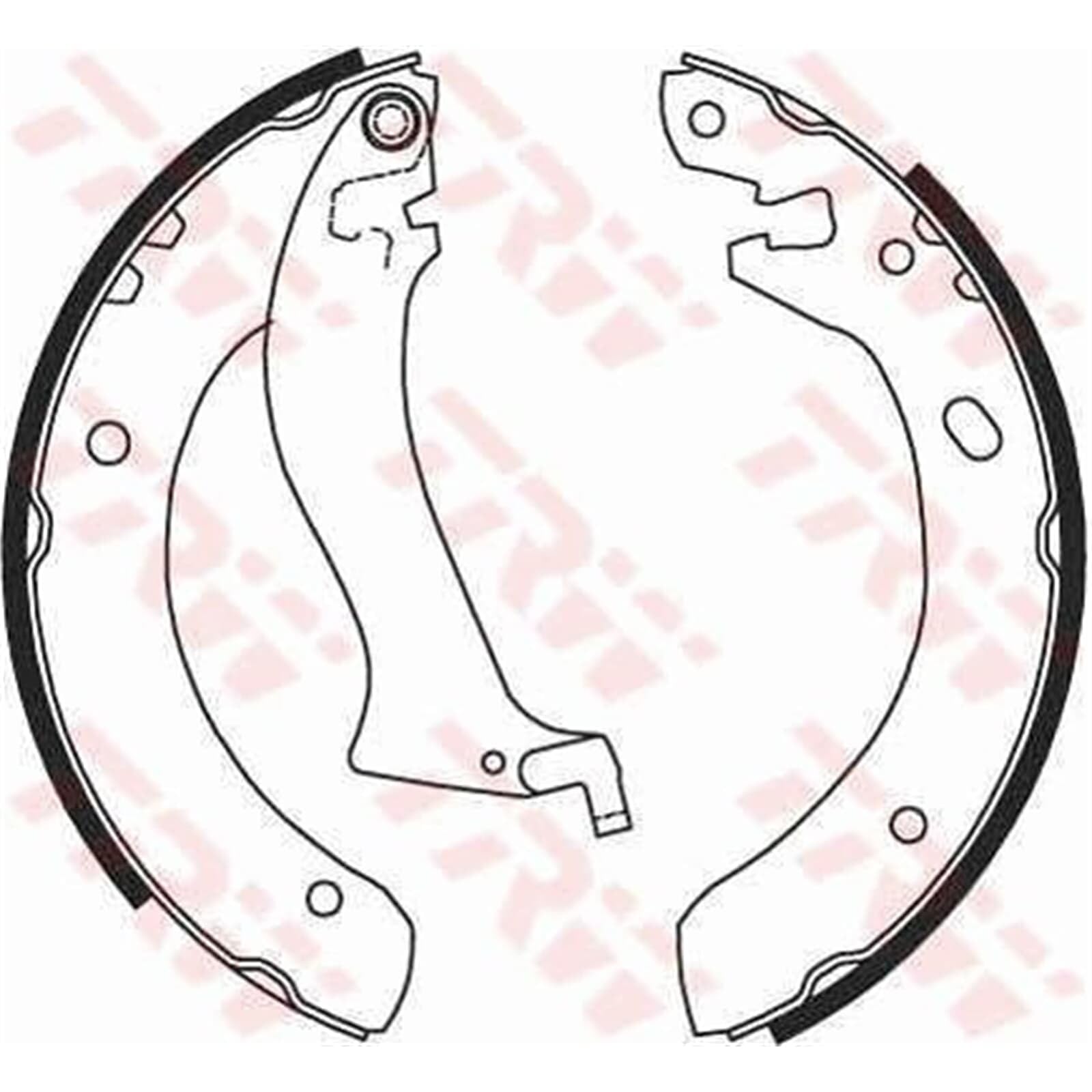 Trw GS8633 Kit Ganasce Freno | Compatibile con: LAND ROVER FREELANDER I, LAND FREELANDER I Soft Top