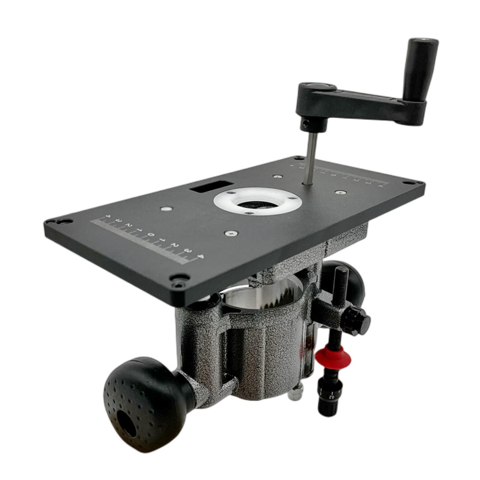 Podnośnik routera do silników o średnicy 65mm i płyta górna, podstawa stołu podnoszonego routera i aluminiowa płytka stołowa routera narzędzia do obróbki drewna(Router Lift Base A)