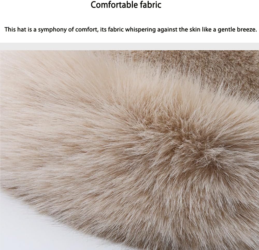Thickened Faux Fur Warm Hat, Luxurious Women’s Faux Mink Mongolian Hat, Versatile New Winter Beret for Women Girls - Image 6
