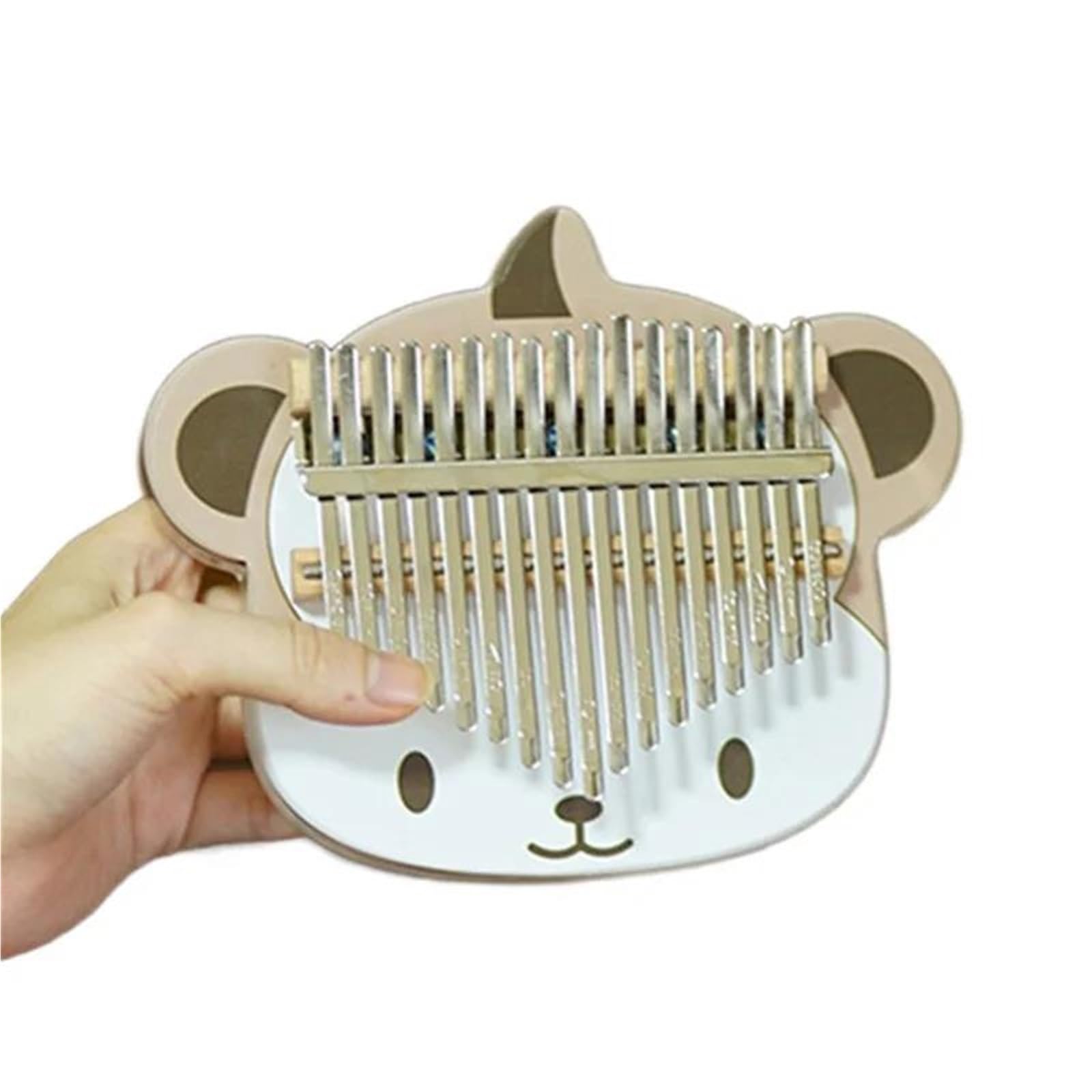 Kalimba Fortepian 17 Kluczowa Dekoracja Kalimba Profesjonalna Muzyczna Mini Drewniana Niedźwiedź Żywica Mini Naklejka Dekoracyjna Klawiatura Piyano(Style 4)