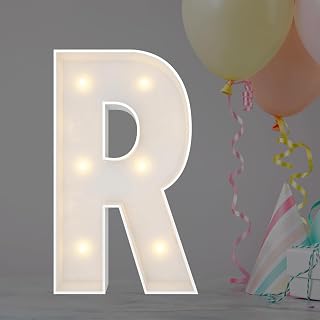 2FT Marquee Letters, Large Light Up Letter R for Birthday Party Decor