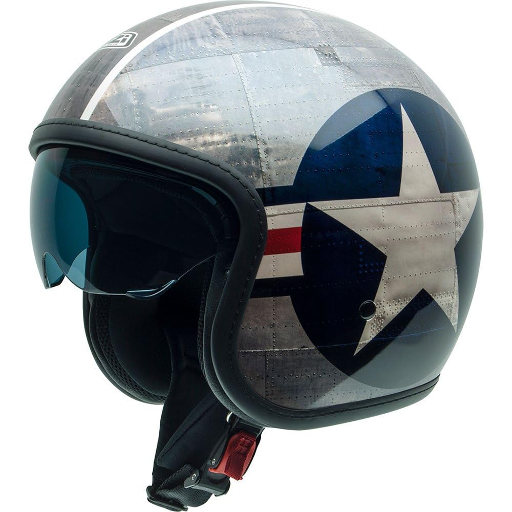 NZI Casco de moto Abierto Jet Modelo Rolling 4 Sun