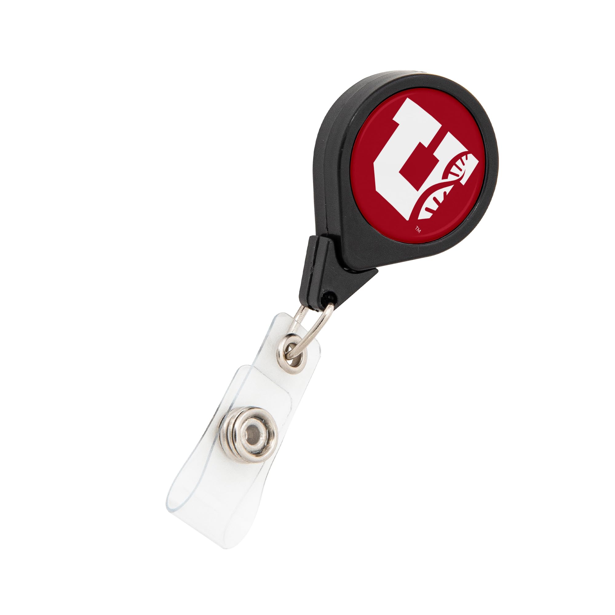 Desert Cactus University of Utah Health Retractable Badge Holder ID Reel with Ticket Clip for Lanyard, Work, School & Office Access