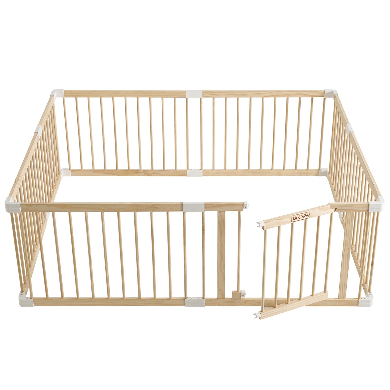 HARPPA Baby Gate Playpen Baby Fence for Babies and Toddlers Baby Playard (81" x 73" x 24")