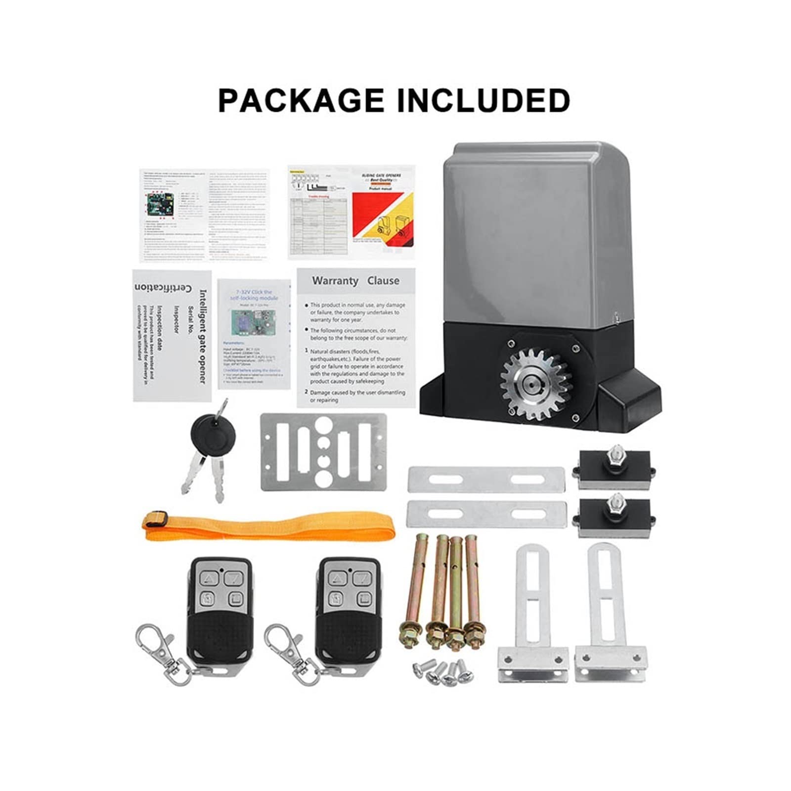 Per apricancello a battente 370 W 800 KG WiFi APP di Controllo Automatico Cancello Scorrevole Operatore Motore Scorrevole Apri del Cancello Elettrico Con Telecomando for Vialetto