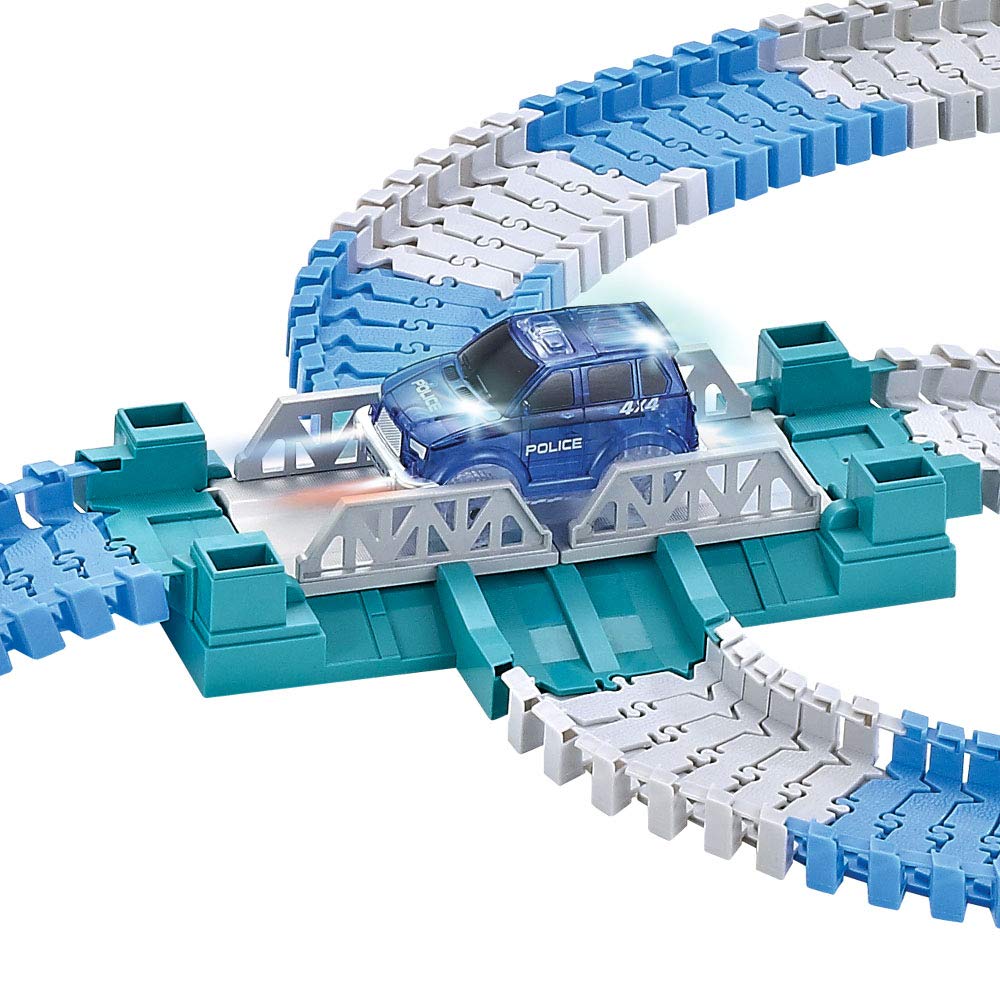 Accessorio di ricambio per auto con intersezione di corsia, accessorio per piste, set da gioco aggiuntivo, ponte attivo, non include auto giocattolo (ponte attività)