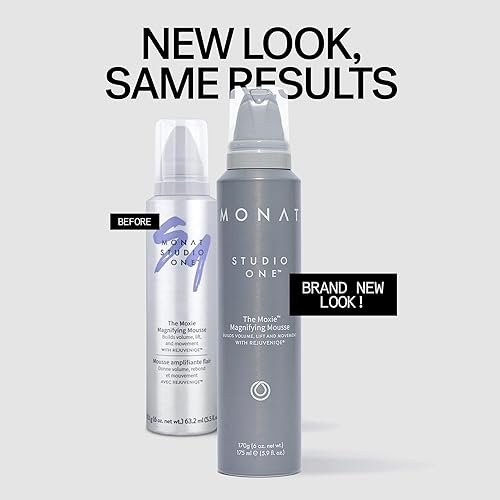 Miniatura 2 de MONAT Studio One™ The Moxie™ Magnifying Mousse - Mousse ligero para el cabello, antiencrespamiento de larga duración, ayuda a crear un estilo