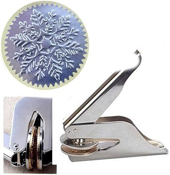 Christmas Snowflake Hand Held Embosser - Seal Stamp Set for Cards, Invitations, Envelopes