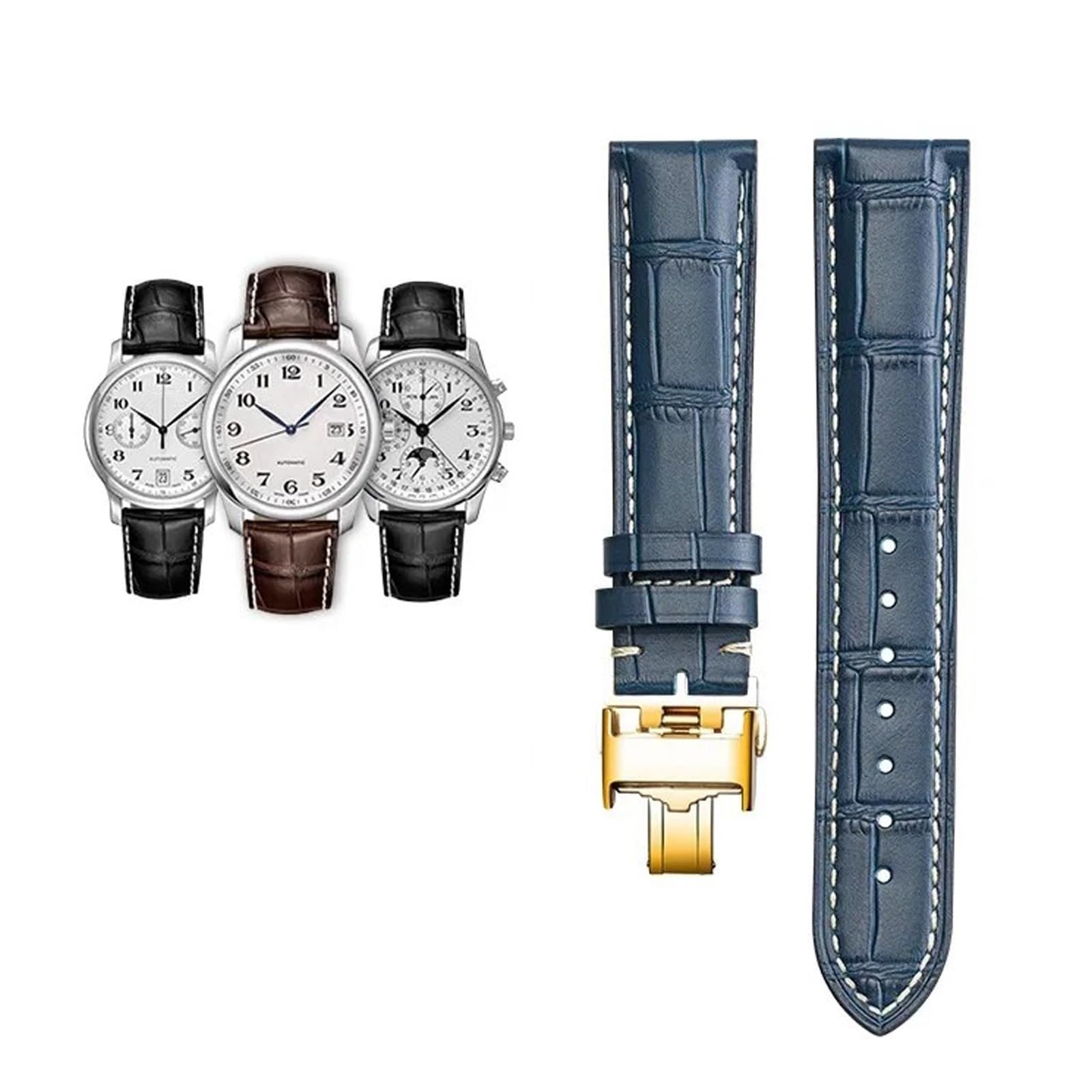 Bracelet montre cuir véritable SCRUBY Master L2 L2.673 pour le quotidien - 8
