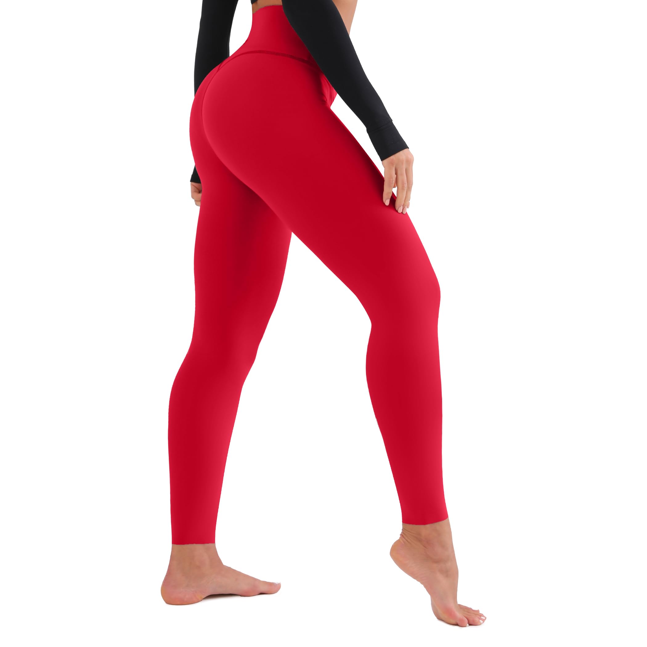High Waisted Leggings for Women Buttery Soft Tummy Control Capri Yoga Pants for Workout Athletic Plus Size