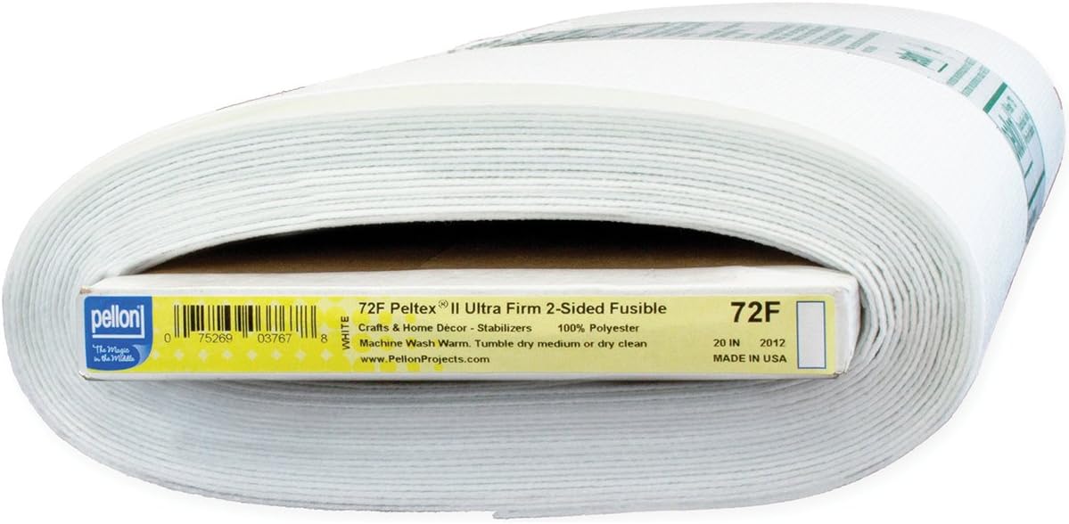 PellonPeltex II 2-Sided Fusible Interfacing, 20 x 10yd, White, 10 yd