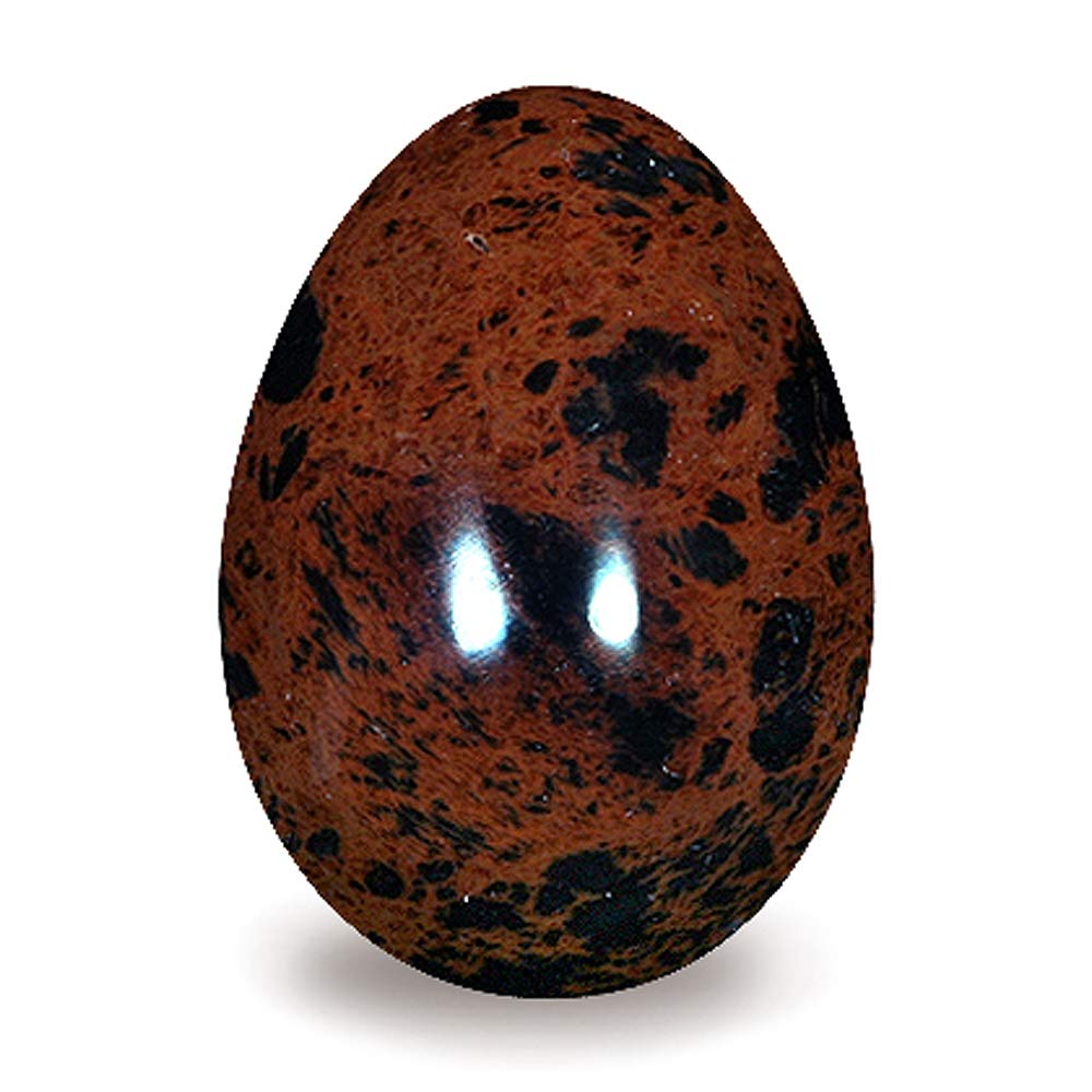 Mahogany Obsidian Crystal Egg ~48mm