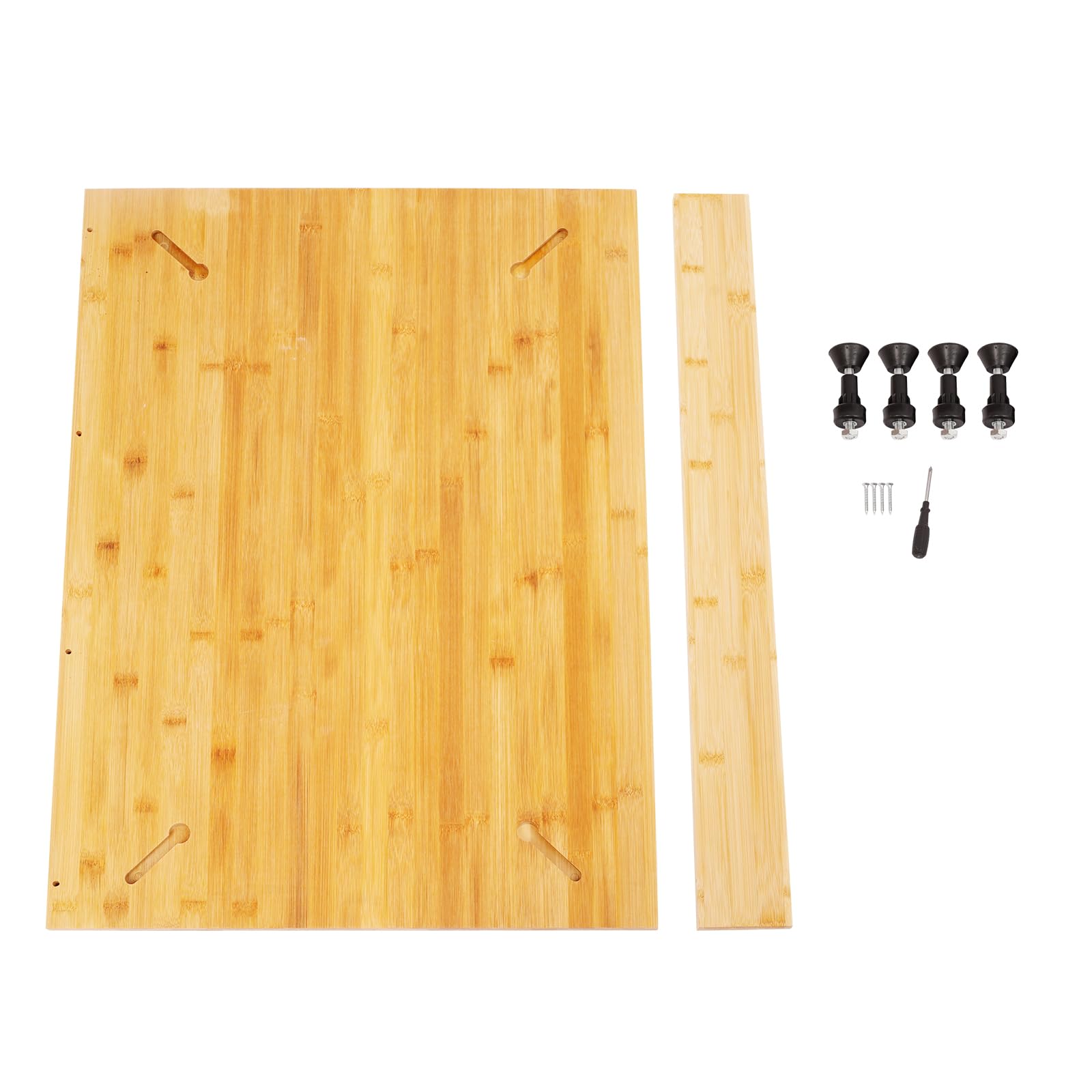 Couvre-plaque de cuisson en bambou - Planche à découper - Pour cuisinière à gaz et électrique - 75 x 54 x 10 cm