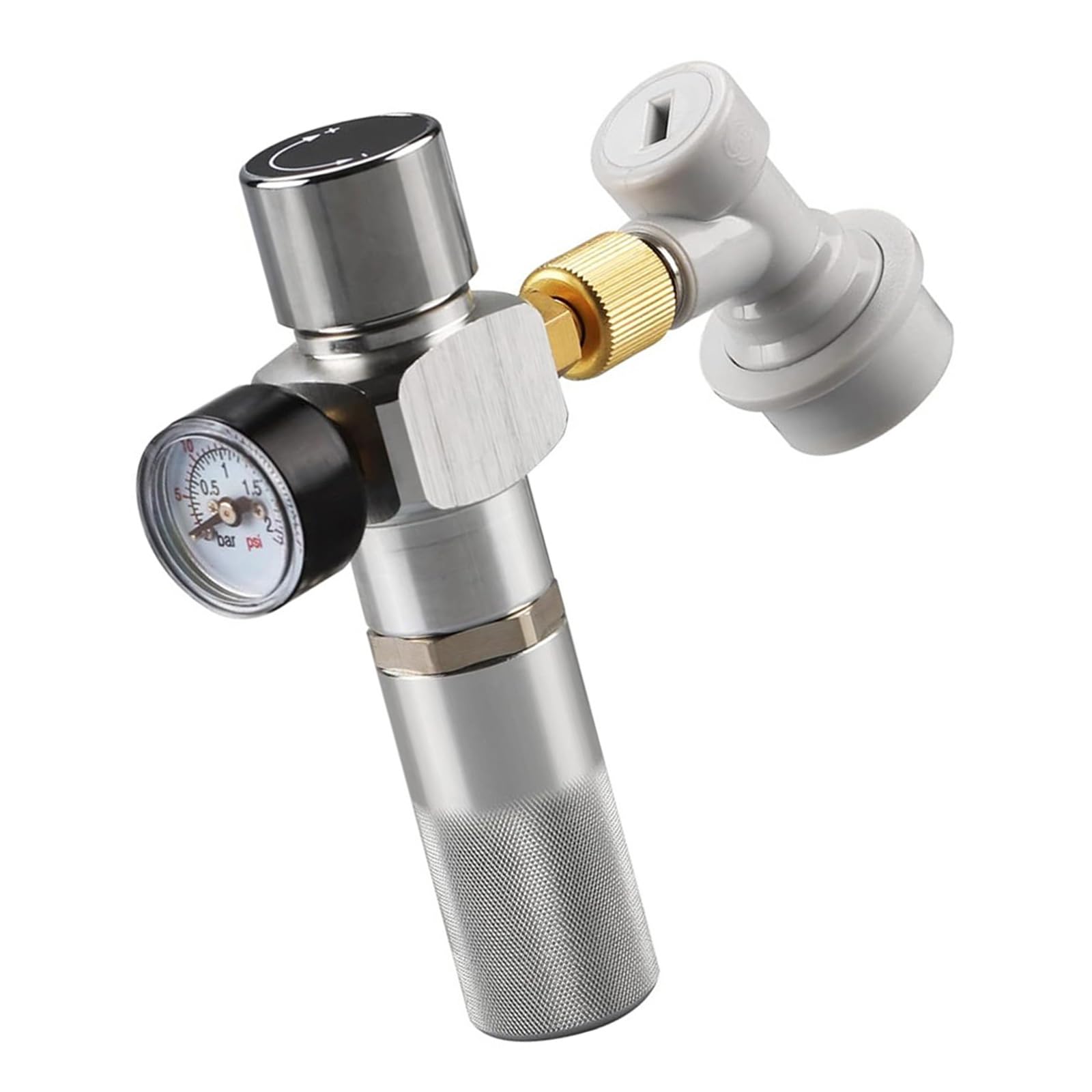 Régulateur d'azote compact anti-fuite avec raccords de précision pour café