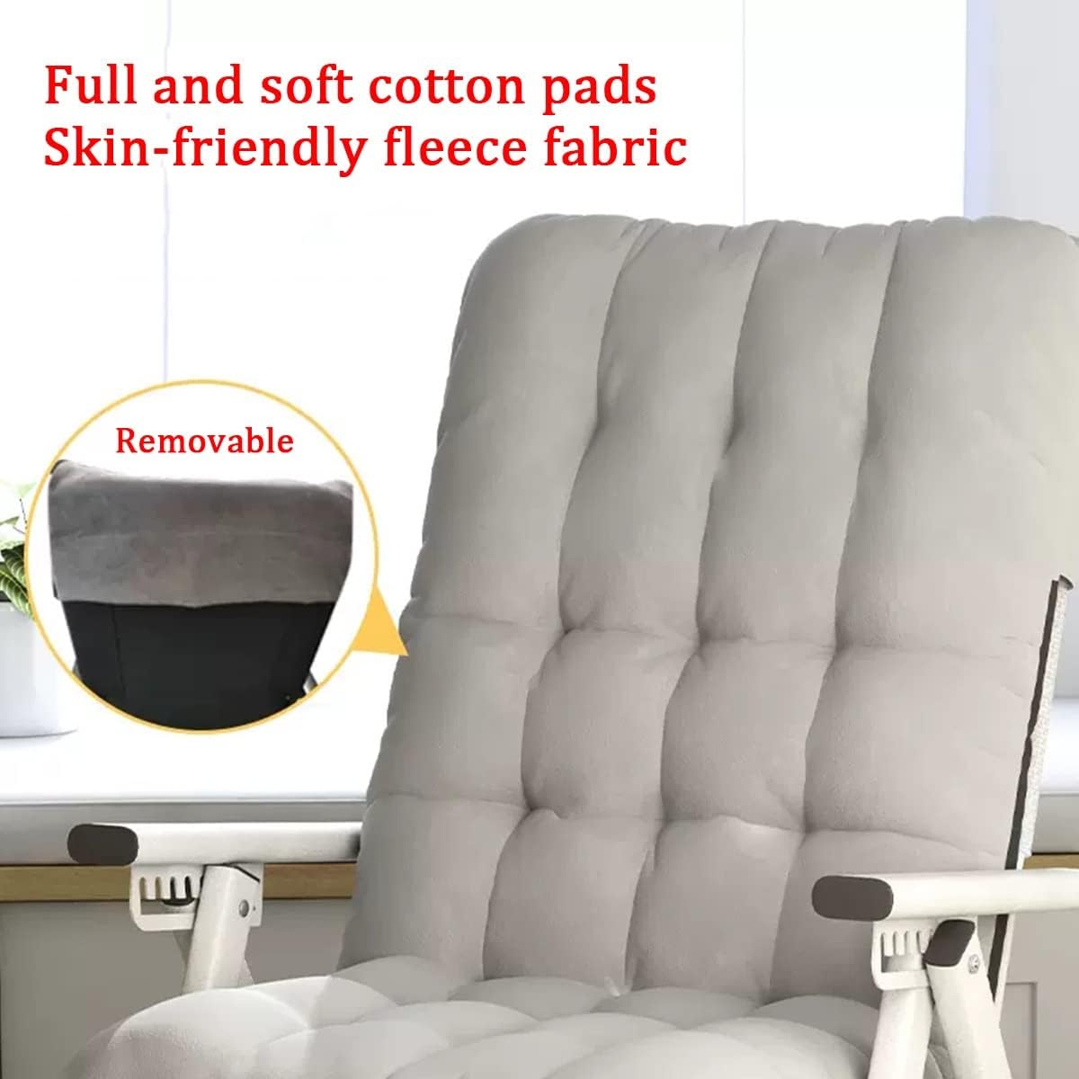 YCKEGEW Lounge Chair Sleeper Back Adjustable,Desk Chair for Bedroom Kids Reading Chair,Ergomic Chair Upholstered Computer Chair with Steel Frame and Arm (Color : Grid-White Tube)