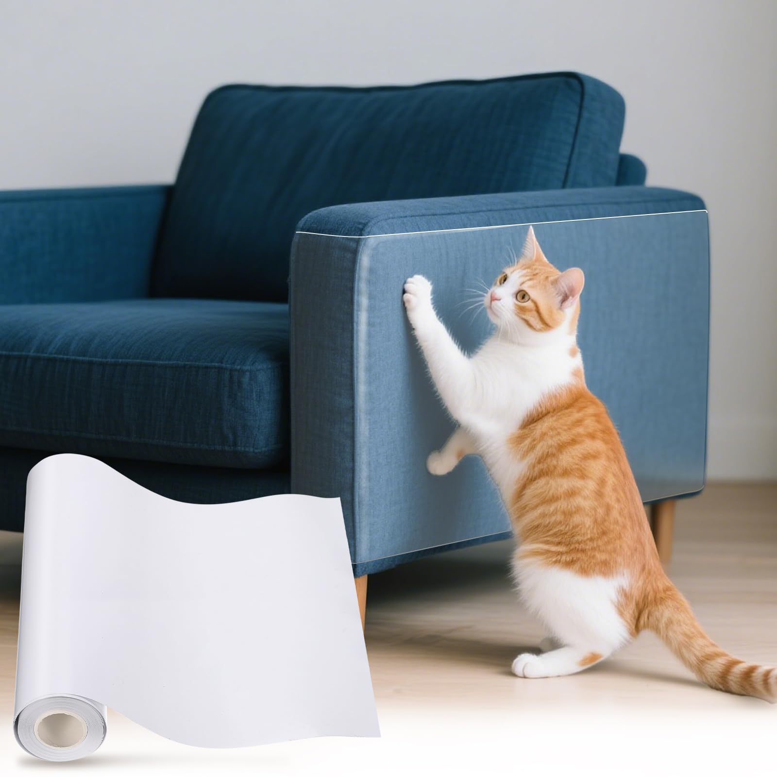 Protection griffes de chat pour canapé et murs : le film anti-rayures invisible