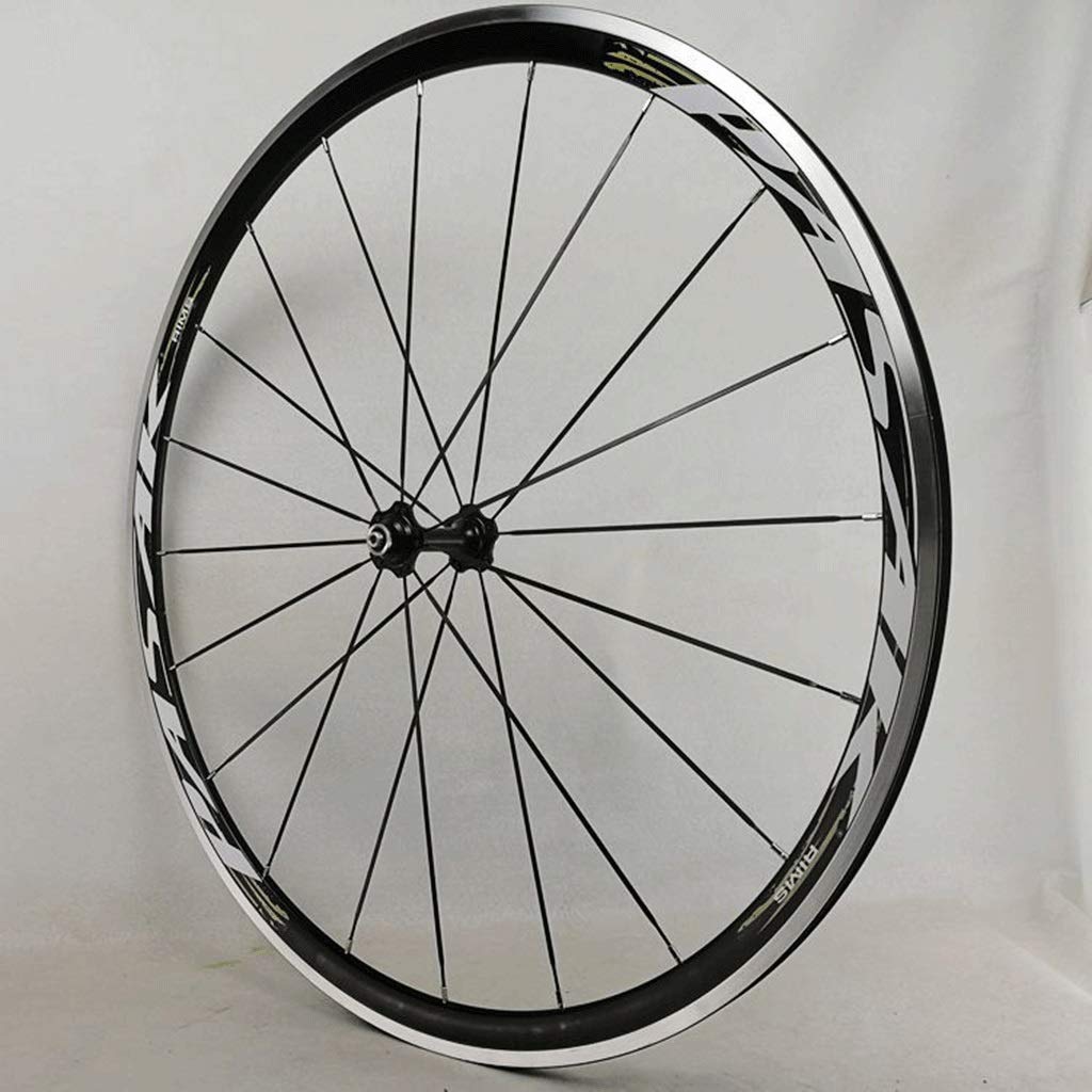 Ciclismo Ruedas Llanta 700C Juego Ruedas Bicicleta Carreras Carretera Superligeras Rueda Bicicleta Freno C / V 7-11 Velocidades Cubos Casete Rodamiento Sellado 6T QR 1650g ( Color : B , Size : 700c )
