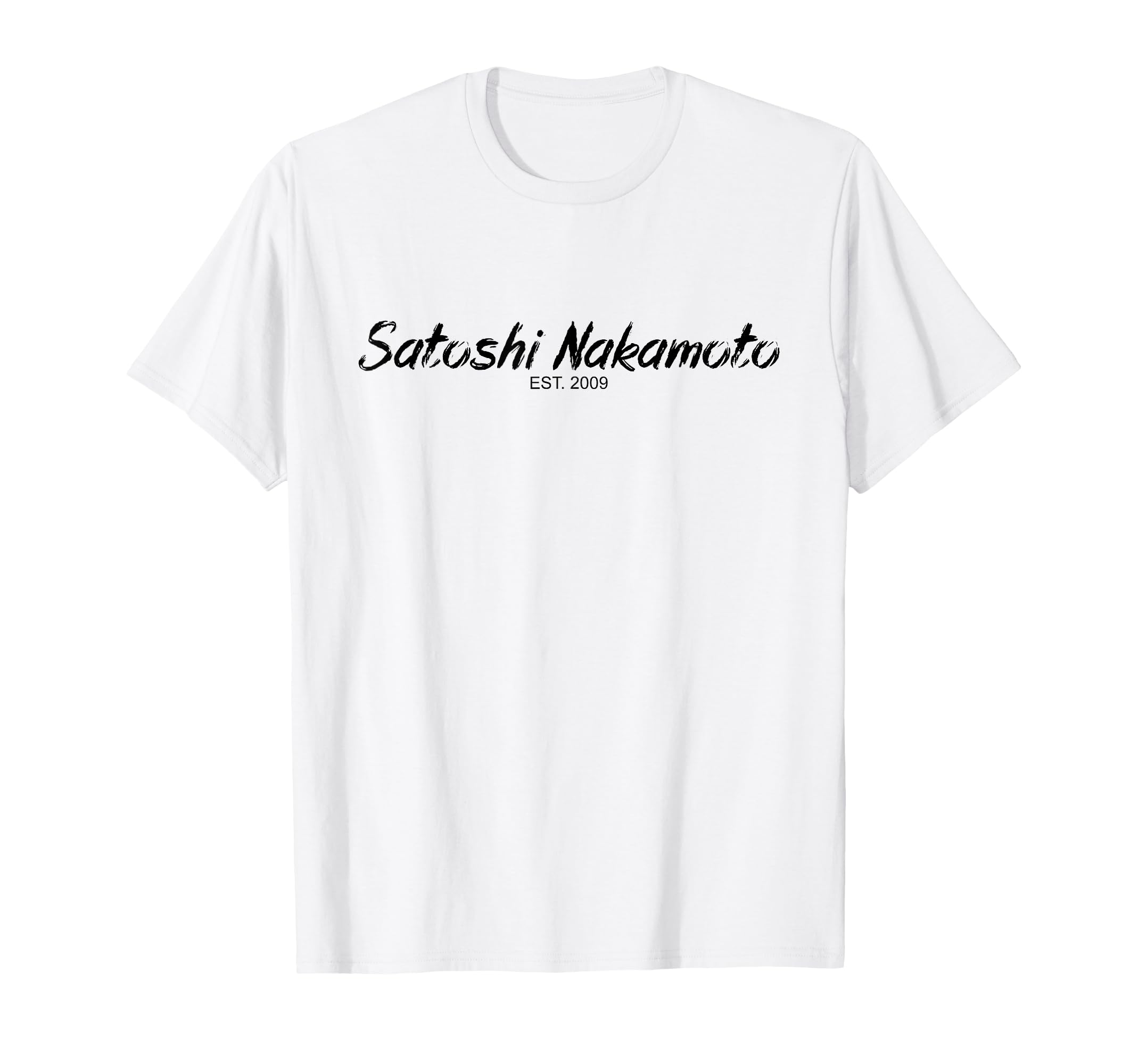 Satoshi Nakamoto Designer Bitcoin Est2009 Satoshi Bitcoin T-Shirt