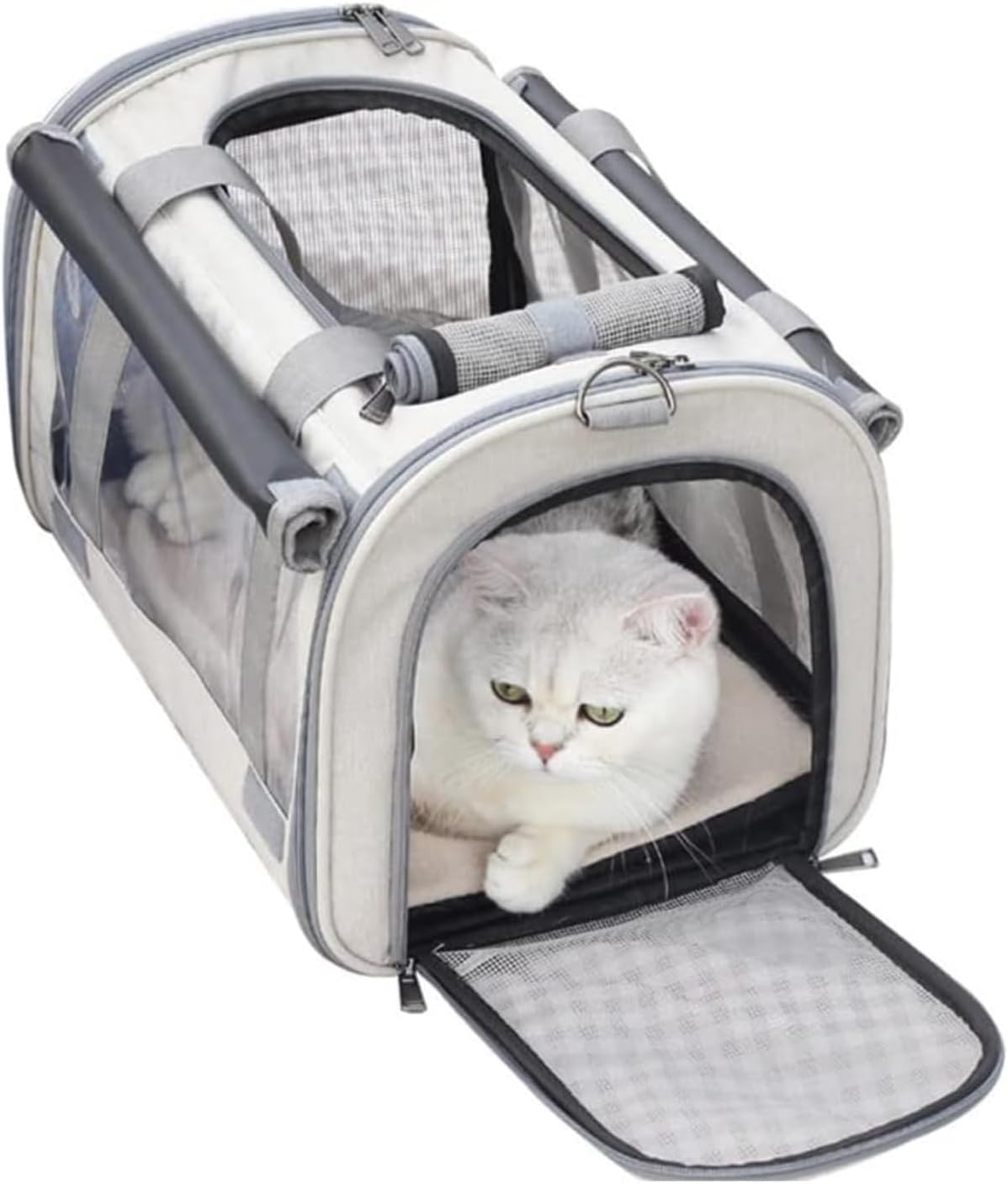 猫用キャリア | ペットキャリーバッグ メッシュ通気性付き