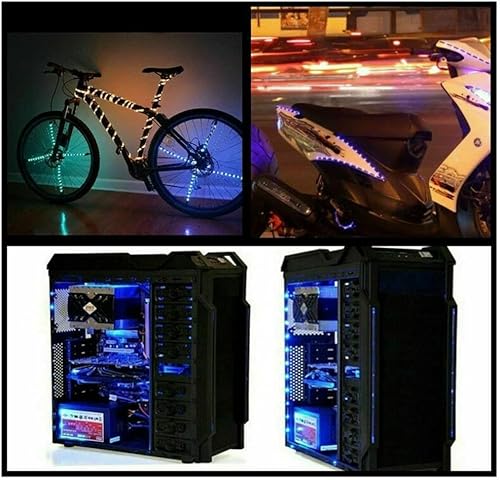 Miniatura 6 de asky Tira de luz LED DC de 5 V, USB que cambia de color, retroiluminación de TV RGB + control remoto (3.3 ft)