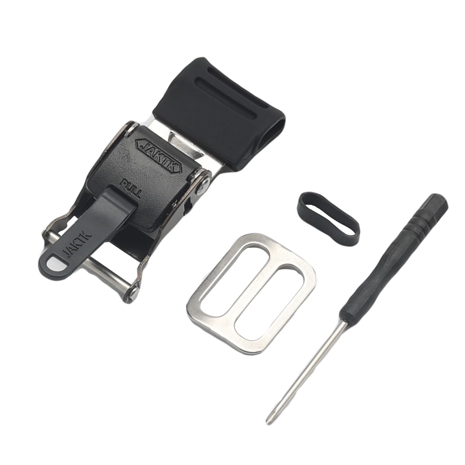 Motorcycle Helmet Quick Release Buckle Kit with Stainless Steel Impact Resistant Motorcycle Helmet Clip Accessories, Helmet Clip Replacement Lock Parts Helmet Strap Quick Release for Chin (Black)