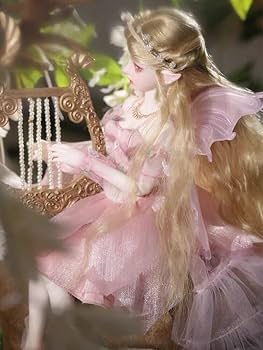 Amazon.co.jp: フルセット！41cm！天使 ハープ 妖精 花冠