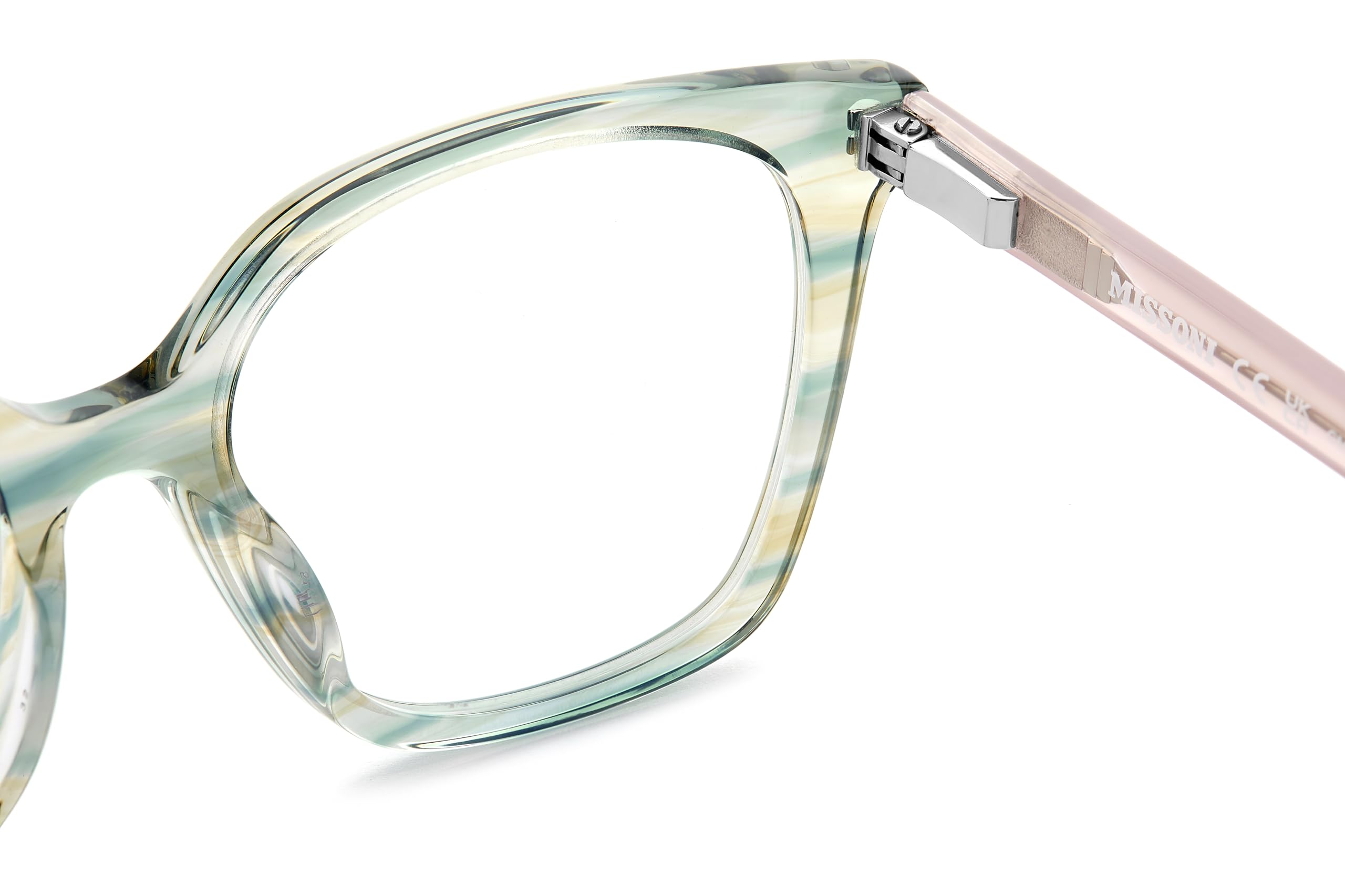 MISSONI Brille MIS 0160/G Größe 51-17 mm Grün Horn