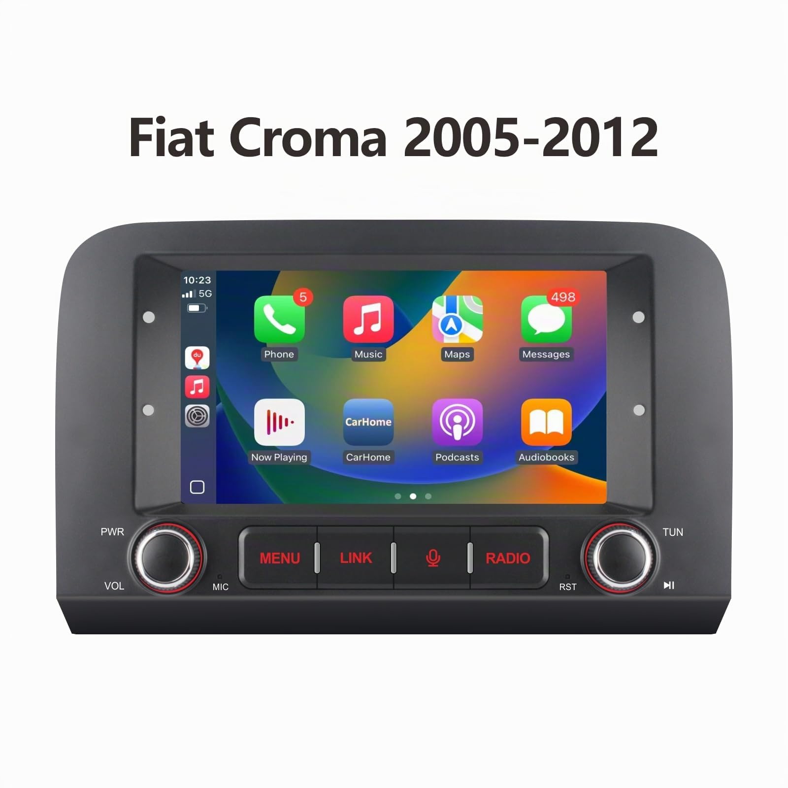 Car Radio per Fiat Croma 2005-2012 Autoradio Android con Senza fili CarPlay Android Auto Schermo tattile Stereo in plancia Auto con BT HiFi FM RDS Canbus