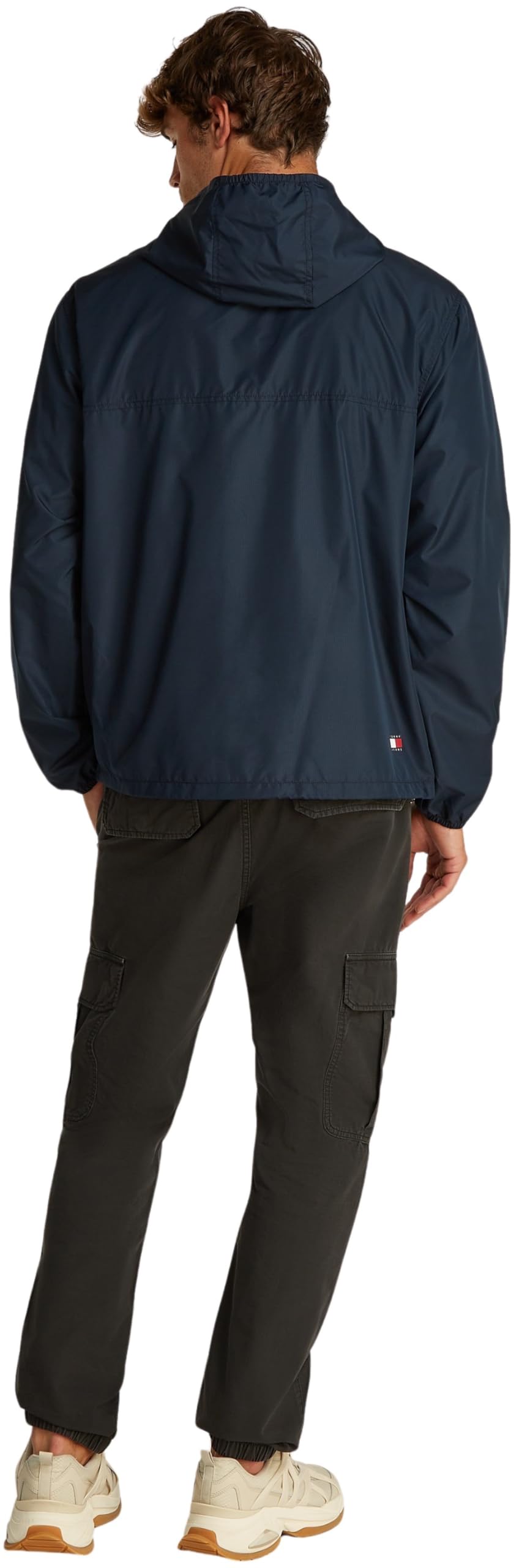Tommy Jeans Uomo Giacca a Vento Chicago con Cappuccio
