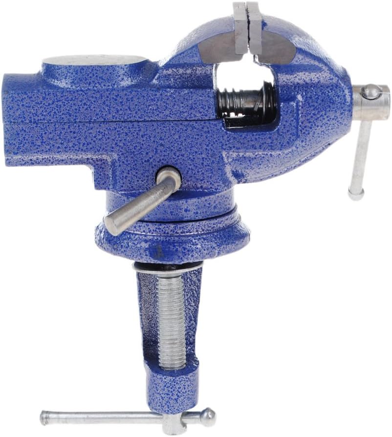 60mm Multi-Angle Swivel Vise – Portable Bench Clamp for DIY, Jewelry Craft, Woodworking, and Repairs