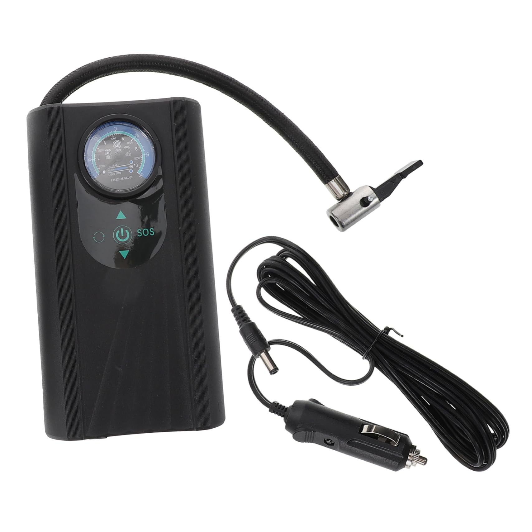 Cabilock Gonfiatore Pneumatici Elettrico Portatile ABS per Auto e Bici