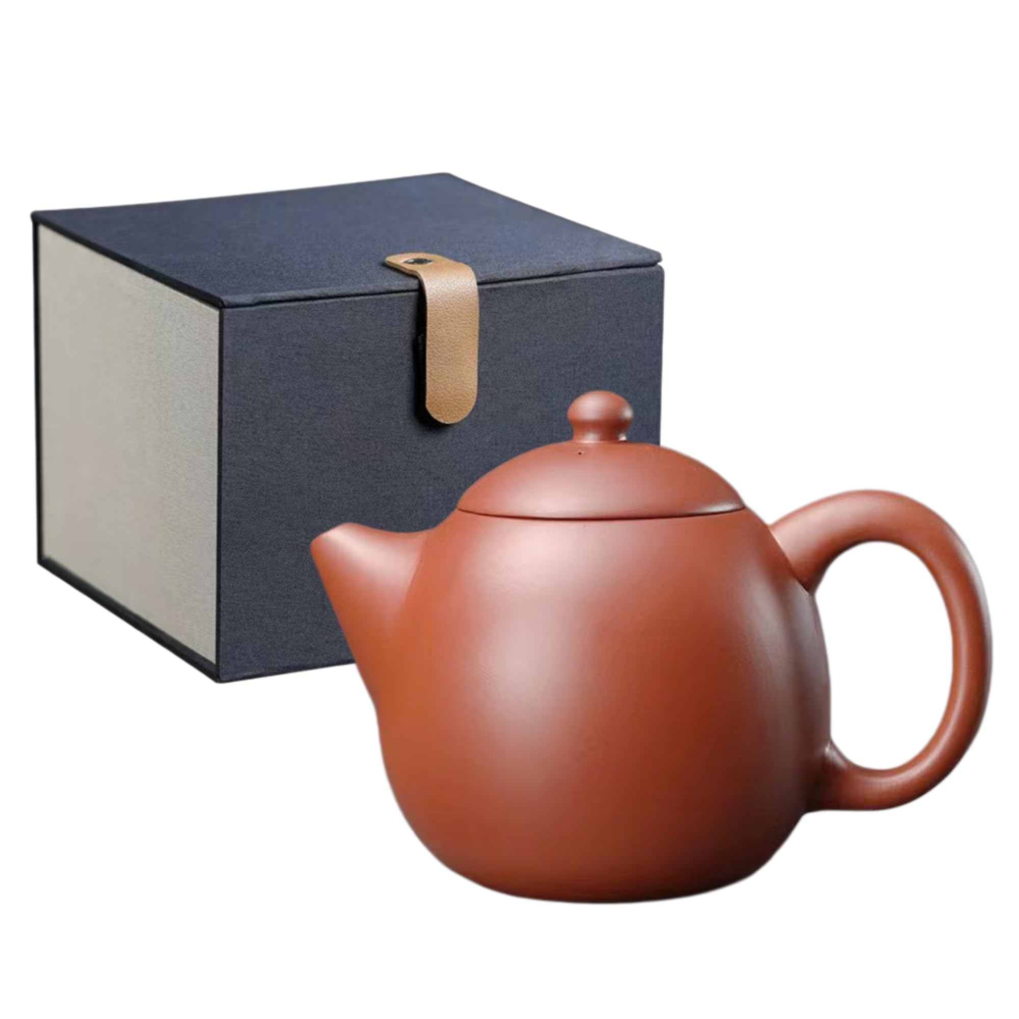 Teiera Zisha Yixing Argilla Cinese Stile Kung Fu 280ml | Teiera artigianale con scatola regalo, adatta per tè sfuso oolong, tè verde e tè nero
