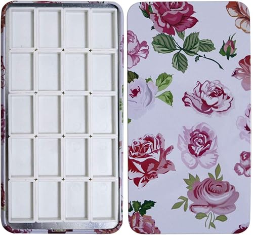 Miniatura 10 de FCLUB Vincent Van Gosh - Paleta de latas de acuarela con 20 bandejas completas con rayas magnéticas en la parte inferior, noche estrellada