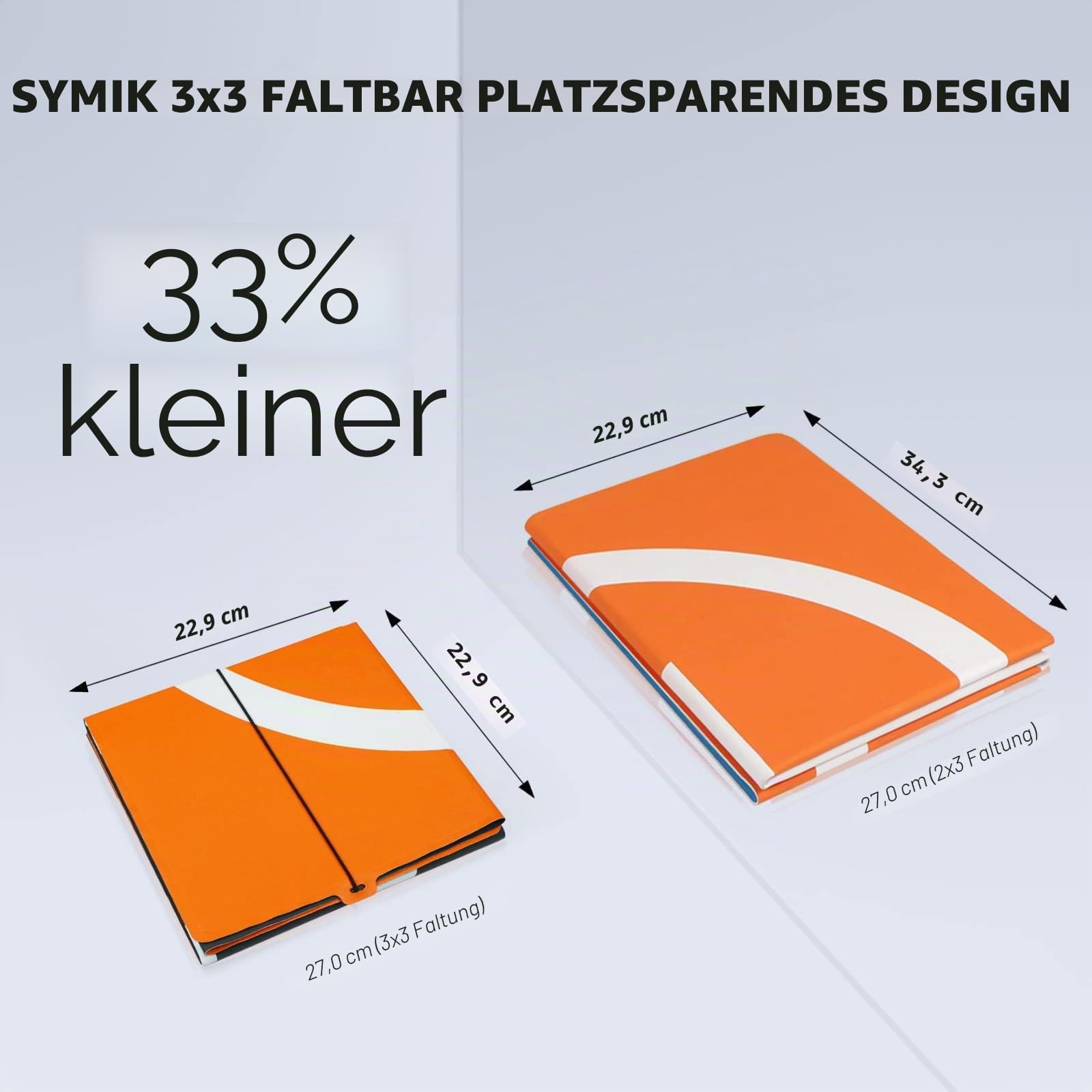 SYMIK LP690 Drohnen Landeplatz, 27"/69cm Gewichtet Doppelseitig Wasserdicht Faltbarer Hubschrauberlandeplatz für DJI Mavic 3 Pro/Cine/Mavic 3 Classic, Air 3/Air 2s/Air 2, Mini 3 Pro(3 x 3-Fach)