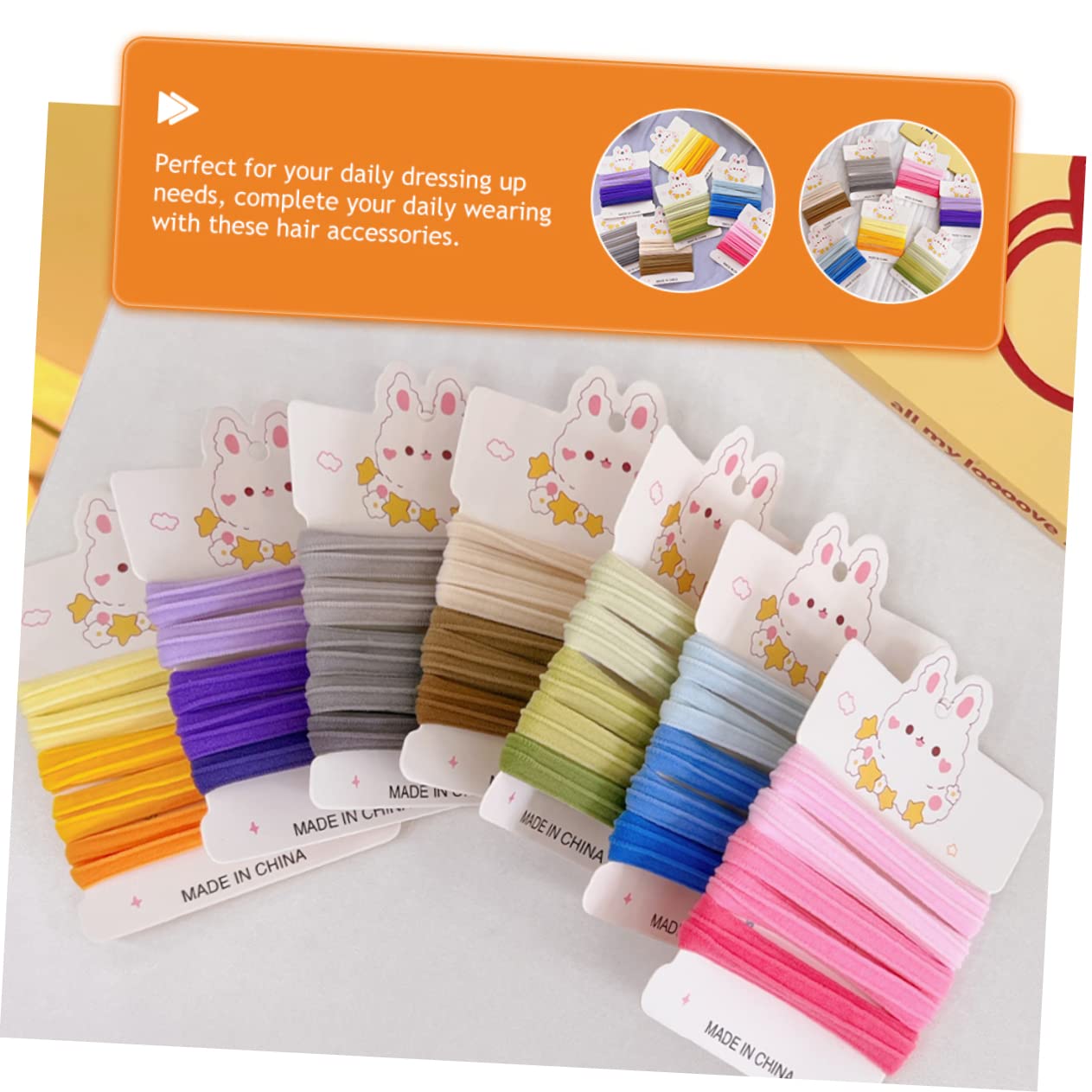 FOMIYES 105piezas Gomillas De Pelo Elásticas Para Niñas y Mujeres Accesorios Coloridos Para Peinados Diferentes Para Cumpleaños y Festividades