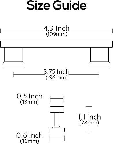 Miniatura 3 de Alzassbg Paquete de 10 tiradores de gabinete de bronce champán, manijas de gabinete centrales de 7 pulgadas, accesorios de cocina para armarios y