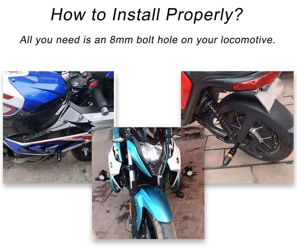 Tamponi Paratelaio Moto per Yamaha WR 125 R (09-2017), Moto Corpo Anti-Caduta Palla Protezione Anticaduta Accessori Modifica Sicurezza,E Black