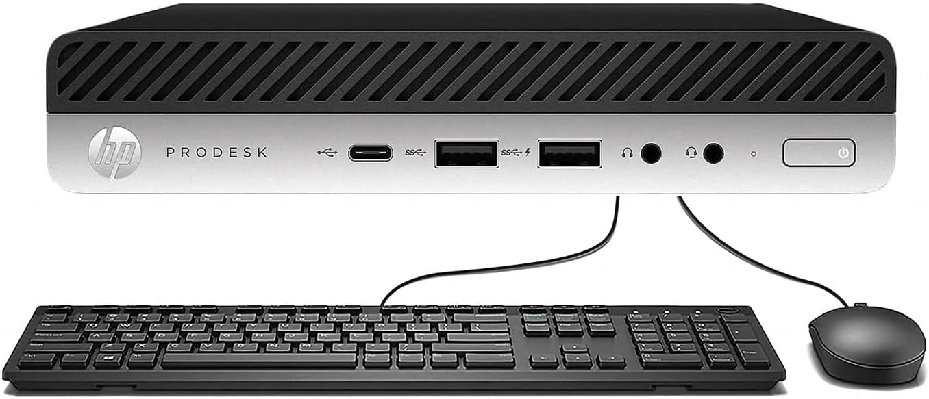 HP ProDesk 600 G5 Mini Desktop PC, Intel Core i5-9500T 3.70GHz, 16GB RAM 512GB SSD, Mouse, Keyboard, WiFi, Windows 11 (Renewed)
