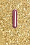  I: Initial Monogram Notebook Blank Lined Journal, 109 Pages, Gold Glitter Confetti Blush Pink Letter I Foil Balloon Monogrammed Note Book (Pink & Gold Glitter Series 4, Band 9)