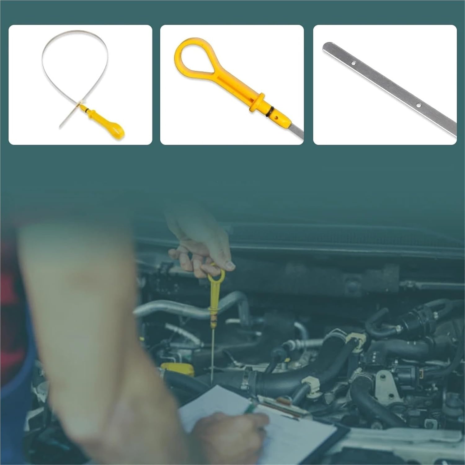 Car Dipstick for Suzuki for Esteem 1.8L 1999 2000 2001 2002 Engine Oil Dipstick Level Indicator OEM 1691077E05