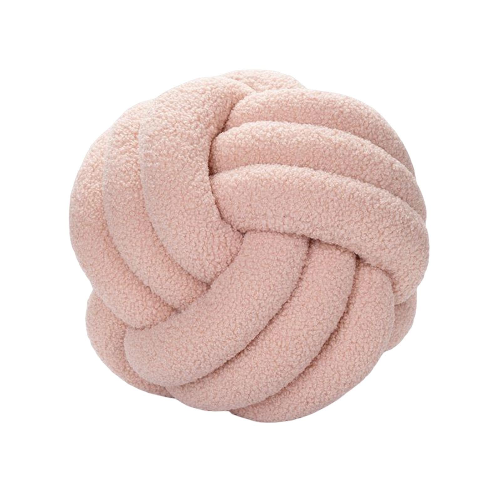 ATORSE® Plush Knot Ball Pillow Diameter 22cm Room Decoration for sofa Couch Light Pink|Home Items for Living Room, Home & Garden, Home Product, Flower Planters for Home-office-Lawns|-image-37