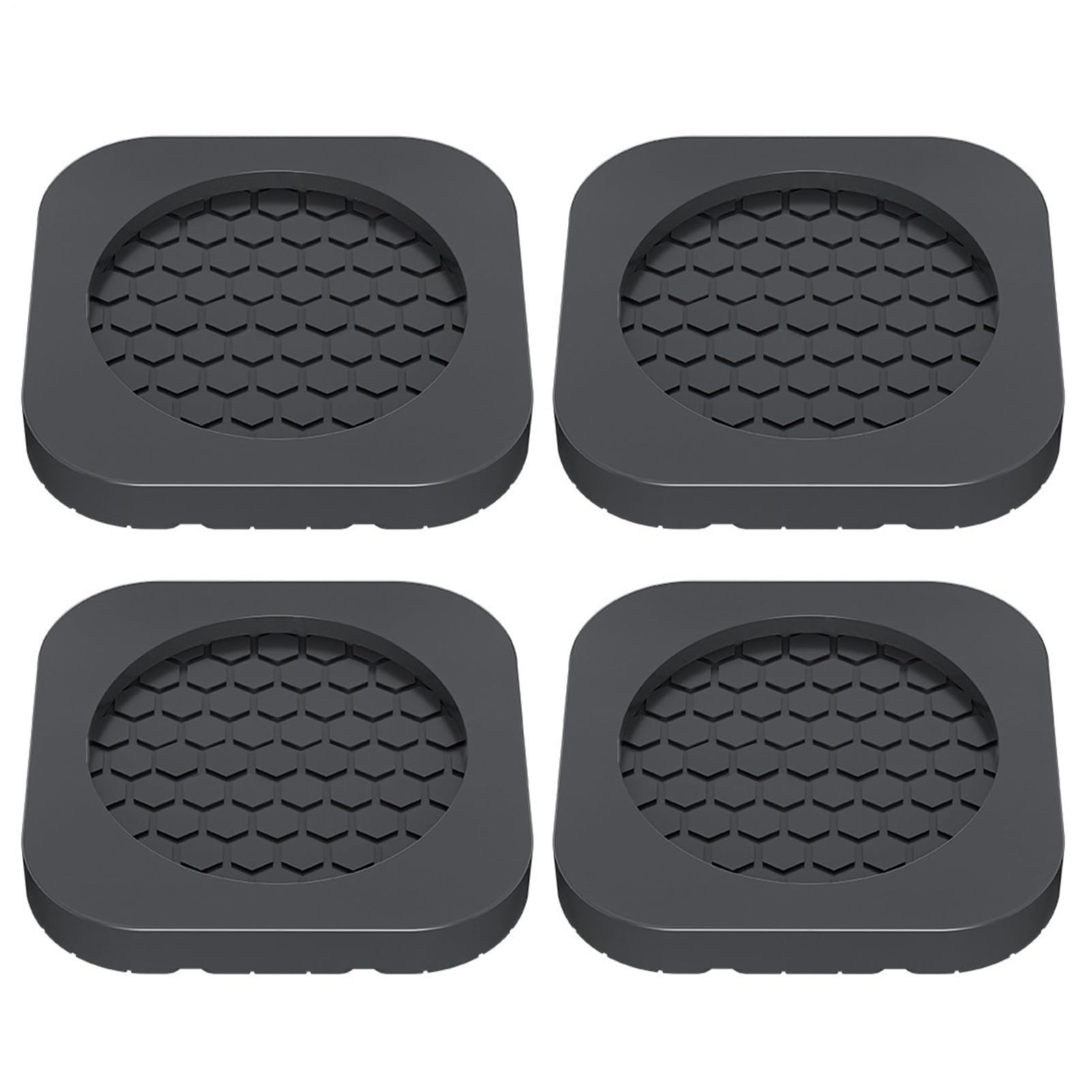 Anti - Vibration Foot Pad - Set of Shock Blockers, Grip Pads | Durable Stabilizer Discs with Grooved Base, Compact Shape For Washing Washing of P Prevention